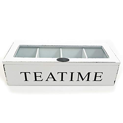 Whole House Worlds, Tea Time Chest, 10 3/4 x 4 1/4 x 2 3/4 Inches, Distressed - Like New