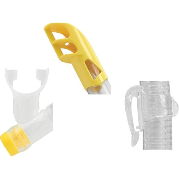 Cressi Elite Mask Snorkel Set Kids, Made in Italy, DM1010131, Clear/Yellow