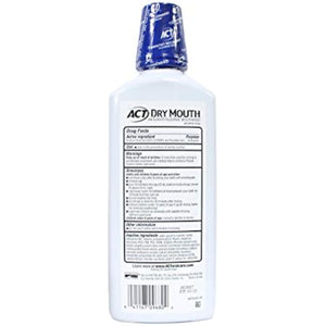 Act Act Total Care Dry Mouth Rinse Mint, Mint 18 oz (Pack of 2)