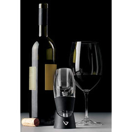 Vinturi Wine Lovers Set Essential Red and White Wine Aerators, Set of 2, Black