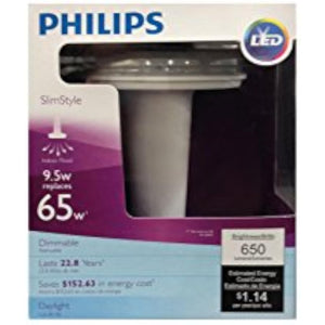 Philips 452466 65 Watt Equivalent Slim Style BR30 LED Dimmable Daylight Light