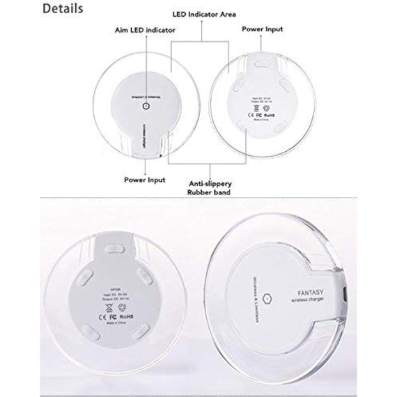 Fantasy Wireless Charger Compatible with iPhone X, 8/8Plus, for Samsung Galaxy