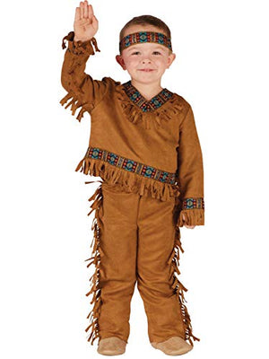 Fun World Costumes Baby Boy's Native American Toddler Boy Costume, Tan, Large