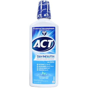 Act Act Total Care Dry Mouth Rinse Mint, Mint 18 oz (Pack of 2)