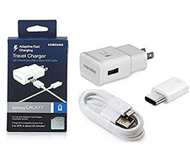 Samsung Adaptive Fast Charging Travel Charger With C & Micro USB Cable with OTG