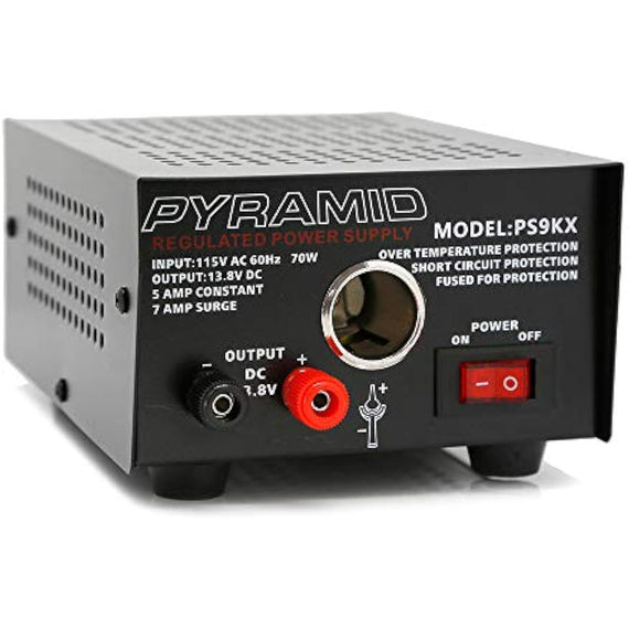 Pyramid PS9KX Universal Compact Bench Power Supply-5 Amp Linear Regulated Home