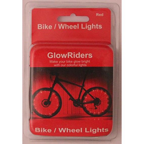 Bike Wheel Lights (2 Pack)- Colorful Accessory (Red)