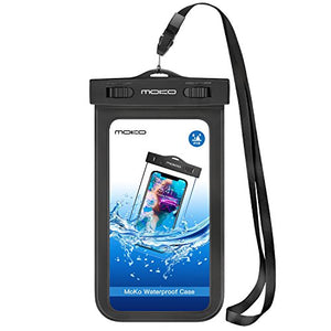 MoKo Waterproof Phone Pouch, Underwater CellPhone Case Dry Bag with Lanyard - Like New