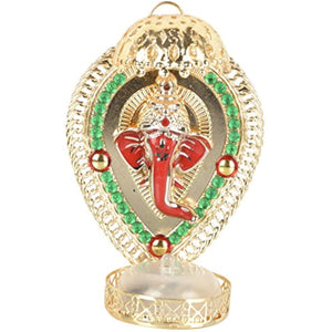 The Indian Storeroom Decorative Tea light Holder - Lord Ganesha with LED light