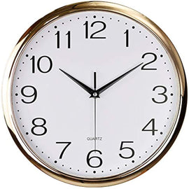 Foxtop 11 inch Silent Quartz Wall Clock Non-Ticking Decorative Battery Operated - Like New