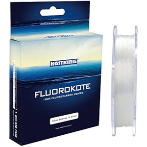 KastKing FluoroKote Fishing Line 100 Percent Pure Fluorocarbon Coated 6LB 300Yds