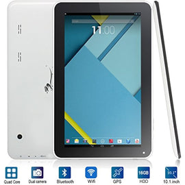 Dragon Touch A1X Plus, 10.1" Android Tablet, 16 GB, Black/White (A1X Plus) - Like New