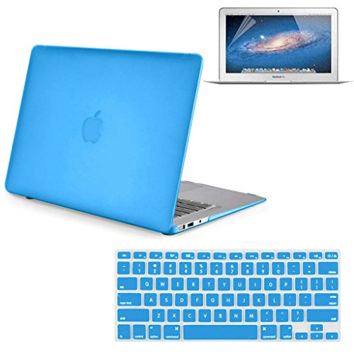 HWER 3 in 1 set Matte Surface Hard Shell Clip Snap-on Case for Apple Macbook Air