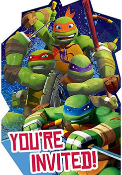 TMNT Invites, Party Favor - Like New