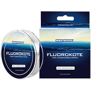 KastKing FluoroKote Fishing Line 100 Percent Pure Fluorocarbon Coated 6LB 300Yds