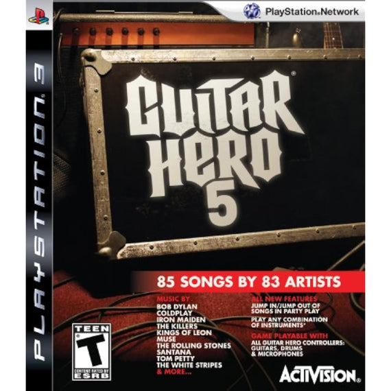 Guitar Hero 5 Stand Alone Software - Playstation 3 (Game only)