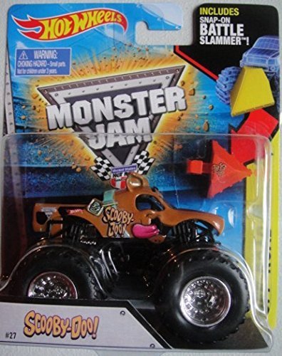 Hot Wheels Monster Jam Scooby Doo (With Snap-On Battle Slammer) 1:64 Scale - Like New