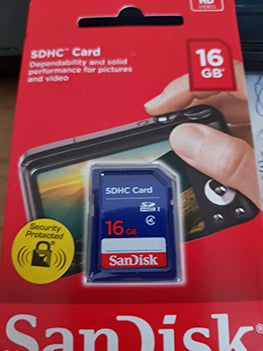 SanDisk 16GB Class 4 SDHC Flash Memory Card - Retail Package