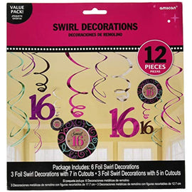 Swirl Dec | Sweet Sixteen Collection | Birthday