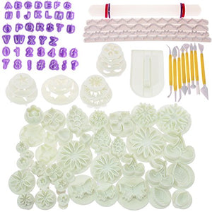 BIGTEDDY - 108pcs Cake Bakeware Sugarcraft Icing Decoration Kit with Flower