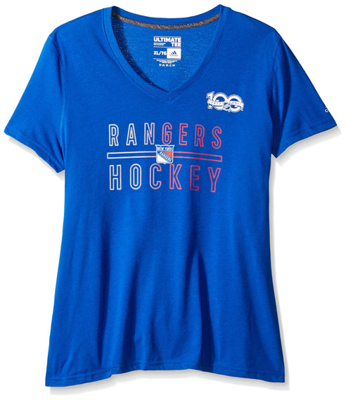 NHL New York Rangers Womens Gradient Lines Ultimate S/Teegradient Lines Ultimate S/Tee, Collegiate Royal, X-Large