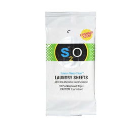 S2O Laundry Detergent 70 Sheets Plus Stain Remover Booster, lavender scent (70