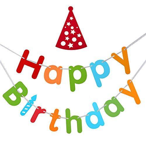 Eboot Birthday Banner Birthday Party Decoration (assorted Colors)