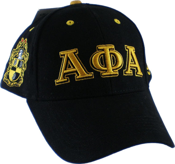 Alpha Phi Alpha Crest Cap Black