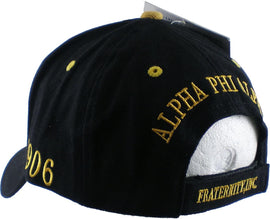 Alpha Phi Alpha Crest Cap Black