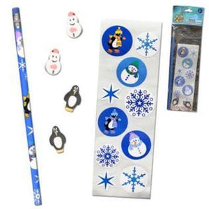 Dozen Sets Of Winter Theme 11 Piece Activity Stationary Packs