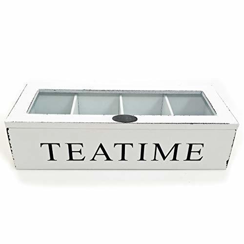 Whole House Worlds, Tea Time Chest, 10 3/4 x 4 1/4 x 2 3/4 Inches, Distressed