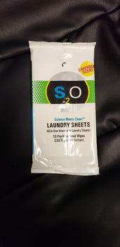 S2O Laundry Detergent 200 Sheets Plus Stain Remover Booster, lavender scent 200