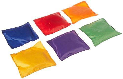 Fun Express - Educational - Dozen 5in Assorted Nylon Bean Bags Toy